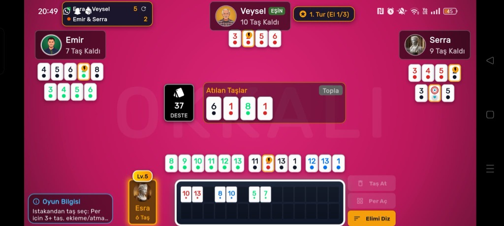 Okkalı Pembe Masa Teması